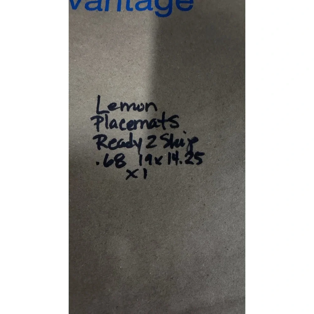 Set of 2 Lemon Citrus Placemats Farmhouse Kitchen